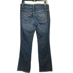 Tommy Hilfiger Freedom Boot Embellished Pocket Women's Med Wash Denim Jeans 6 R‎